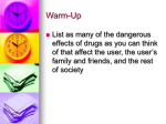 Lesson 18 Drug Use a High Risk Behavior