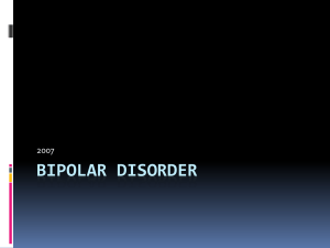 Bipolar disorder