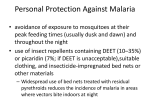 Personal Protection Against Malaria