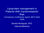 Lipoprotein disorders and cardiovascular disease