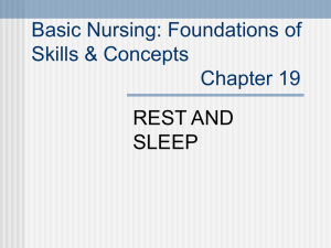 Basic Nursing: Foundations of Skills and Concepts Chapter 19