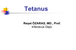 Tetanus Reşat ÖZARAS, MD., Prof.