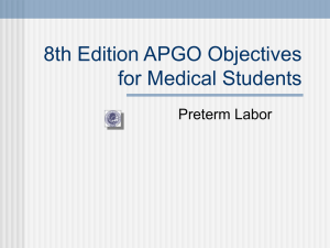 8th Edition APGO Objectives for Medical Students