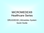 MICROMEDEX® Healthcare Series