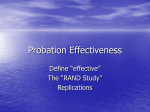 Probation Effectiveness