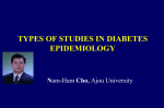 types of studies in diabetes epidemiology