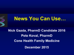 NEWS YOU CAN USE 2015 12 UPD