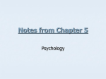 Notes from Chapter 5