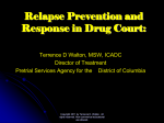 Relapse Prevention and Response in Drug Court