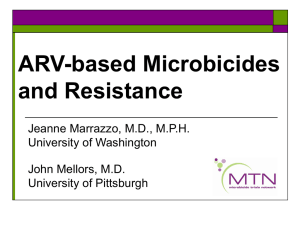 ARV-based Microbicides and Resistance