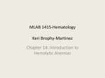 MLAB 1415-Hematology Keri Brophy