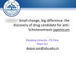 Small change, big difference: the discovery of drug candidate for anti