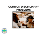 Common Disciplinary Problems