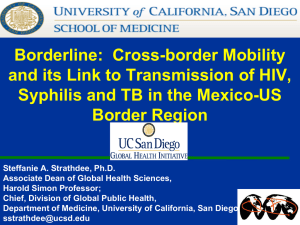 Cross-border Mobility and its Link to Transmission of HIV, Syphilis