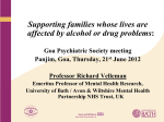 Supporting families whose lives are affected by alcohol or drug