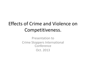 Session 6 – Pres 1 – Stefano Tinari – Effects of Crime and Violence on