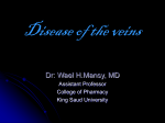 Disease of the veins