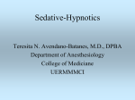 Sedative - Hypnotics