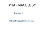 Pharmaco lecture 1 - pharmacology1lecnotes