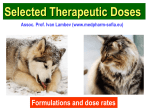 Selected therapeutic doses