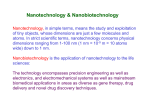 Nanotechnology & Nanobiotechnology