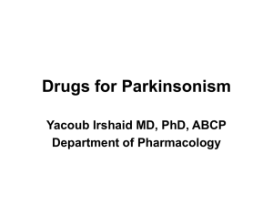 Drugs for Parkinsonism
