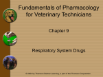 Chapter 9 - Respiratory System Drugs