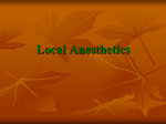 Local Anesthetics