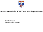 In Silico Methods for ADMET and Solubility Prediction