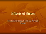 Effects of Stress - Hinsdale Central High School