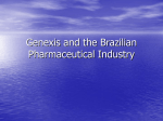 Genexis and the Brazilian Pharmaceutical Industry