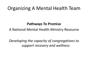 Powerpoint - Working Group for the Promotion of Mental Health in