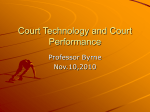 Court Technology and Court Performance