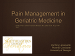 Pain Management in Geriatric Medicine Smith, Howard. Clinics in