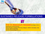 Sustained Release Formulations