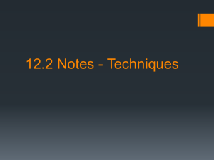 12.2 Notes - Techniques - Trimble County Schools