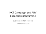 HCT Campaign and ARV Expansion