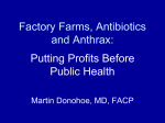 Factory Farms, Antibiotics and Anthrax