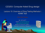 Overview of Drug Testing Methods I: ADME - BIDD