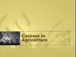 Careers In agriculture PowerPoint