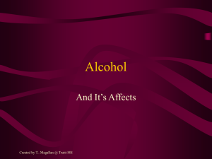 Alcohol - INSIDE CFISD.NET Home Page