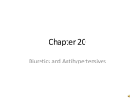 Diuretics & Antihypertensives