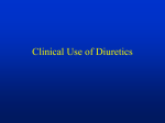 Clinical Use of Diuretics