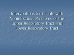 22. Interventions for Clients with Noninfectious Problems of