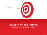 Recruitment and Training