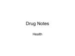 Drug Lecture Notes