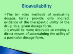Bioavailability The in
