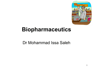 Biopharmaceutics