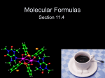 Molecular Formulas - Brookwood High School