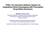 PGRx: An Interactive Software System for Integrating Clinical